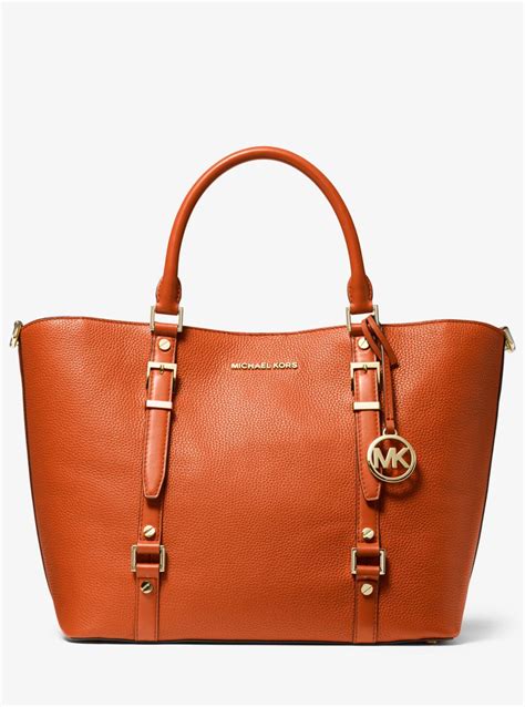 michael kors pebble leather tote.